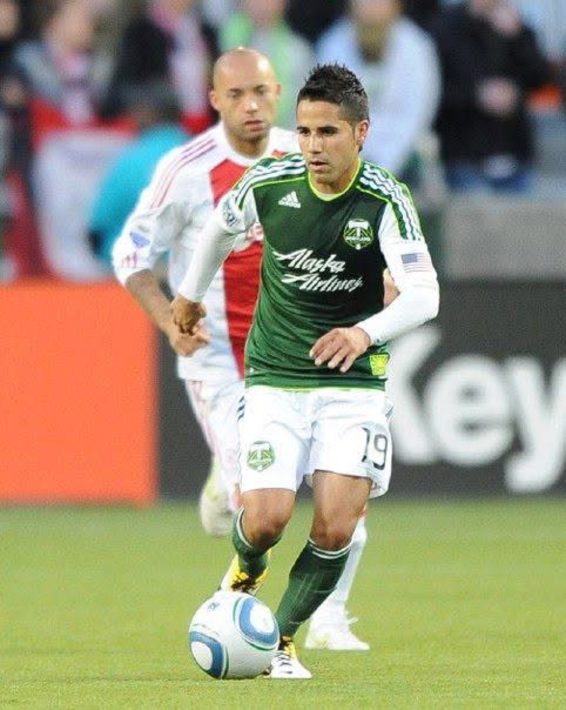 Roro López playing for Portland Timbers